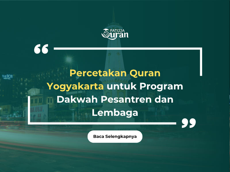 percetakan quran yogyakarta