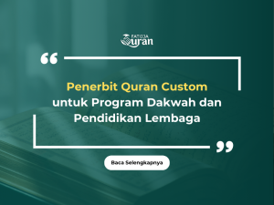 penerbit quran custom