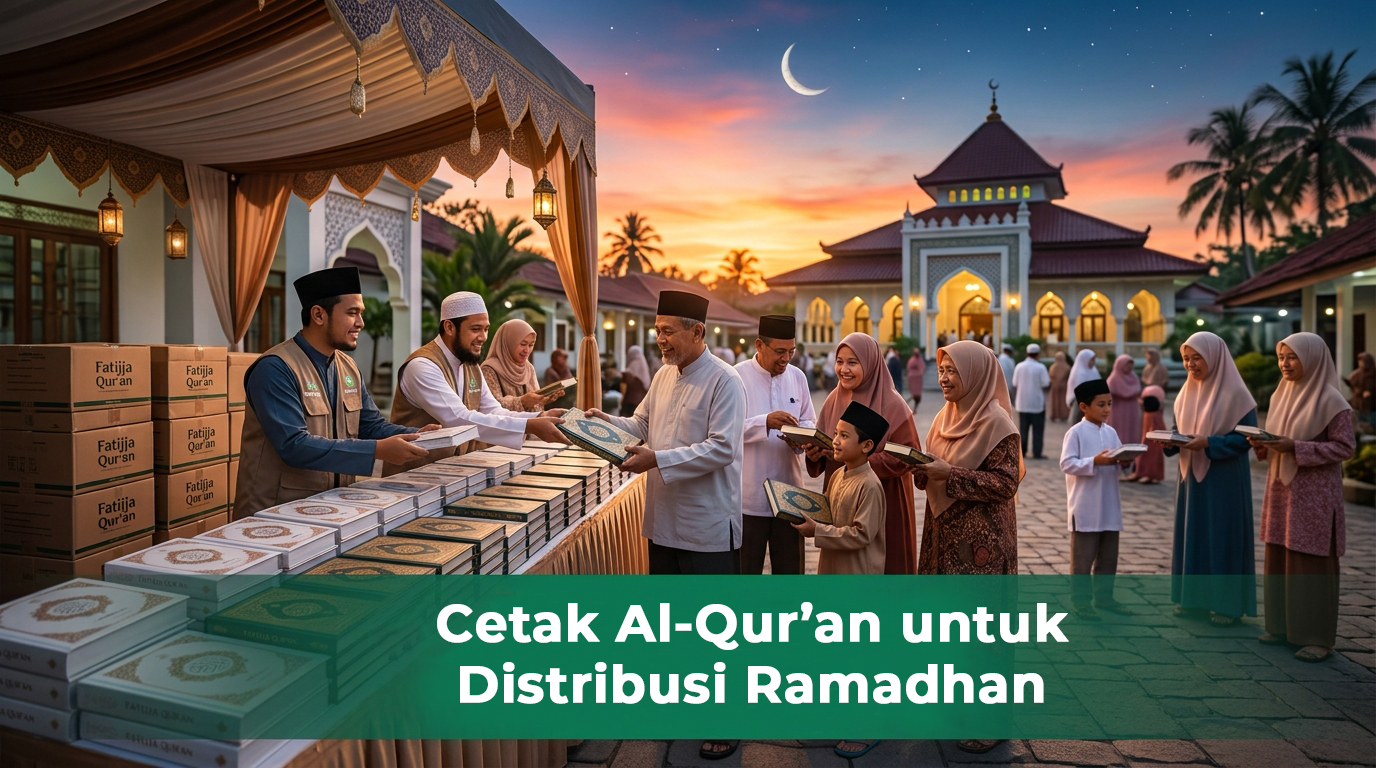Cetak Al-Qur'an distribusi untuk Ramadhan