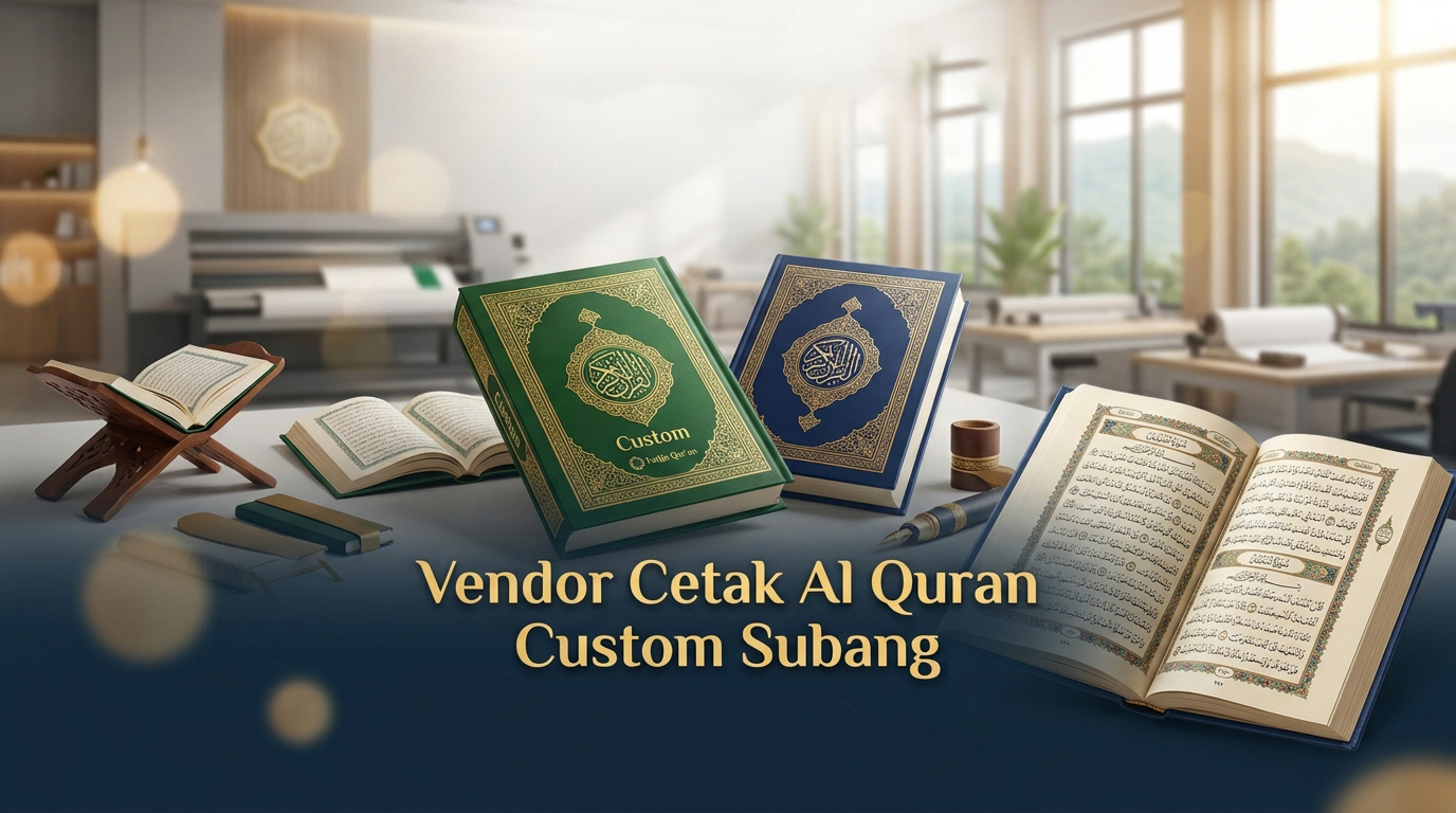 Vendor cetak al quran custom subang